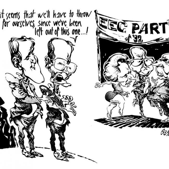 Politikai karikatura - political cartoon